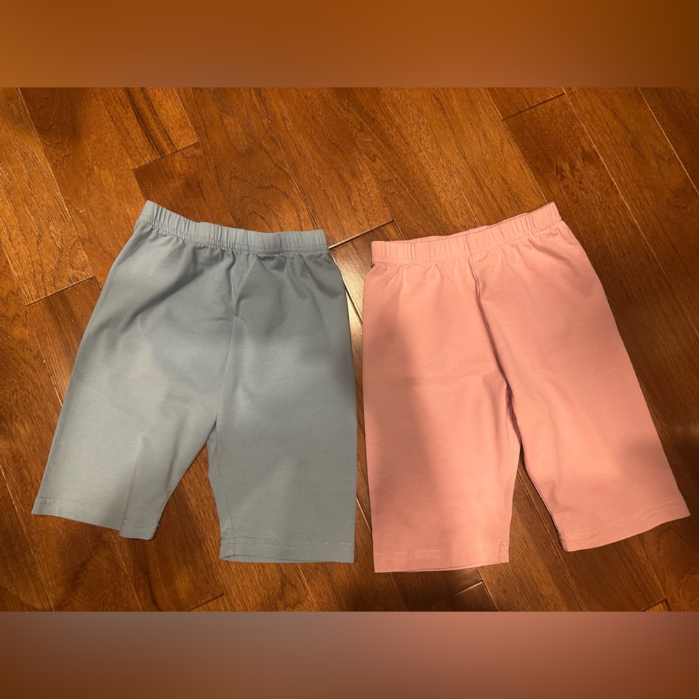 Comfy Kids Elastic Waist Shorts - Blue and Pink